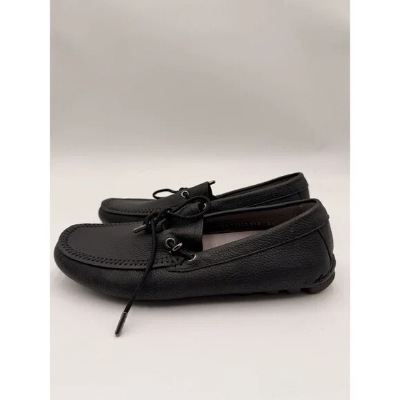 Salvatore Ferragamo Atlante men's driving Black Leather loafers Size 5.5EEE - Picture 3 of 7